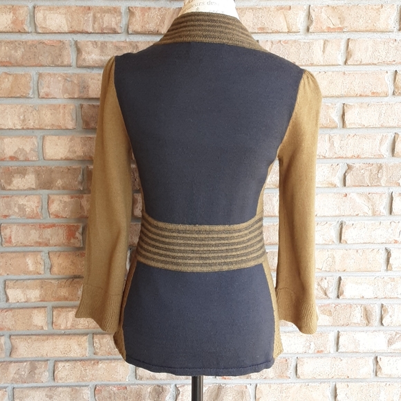 Anthropologie Lia Molly New Orleans Robin Rare Wool/ Cardigan Blend Sweater. - Picture 5 of 7